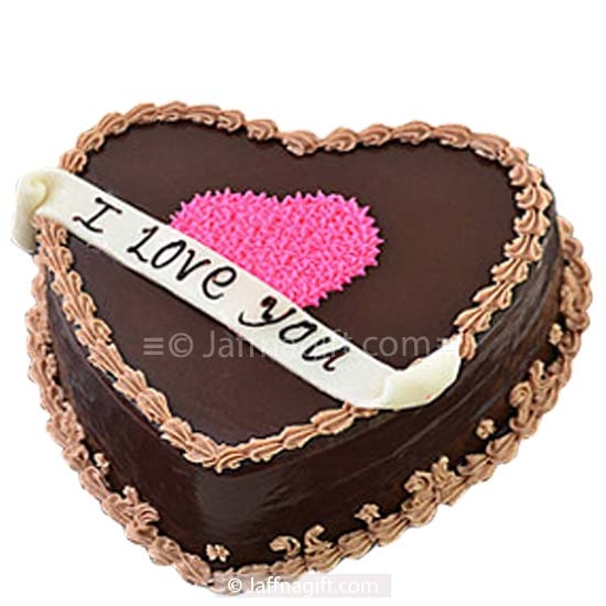 Sweet Sentiments Heart Cake