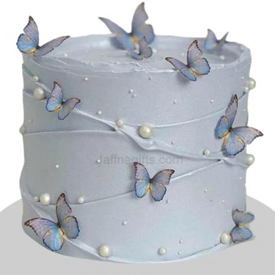 Light gray color cake 