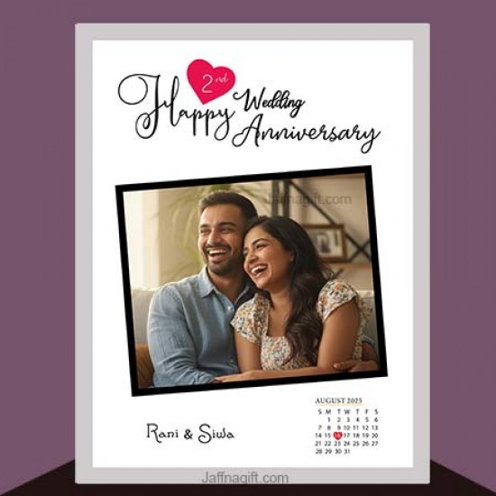 Custom Couple Frame with Calendar