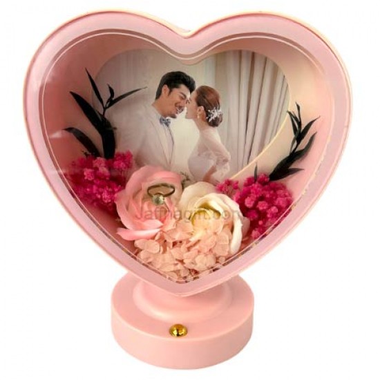 Pink photo Frame with Light