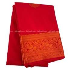 Red Silk Saree with 