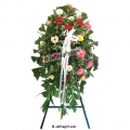 Funeral wreath - with stand