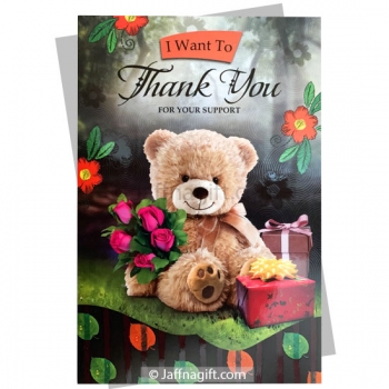 Thank you teddy card